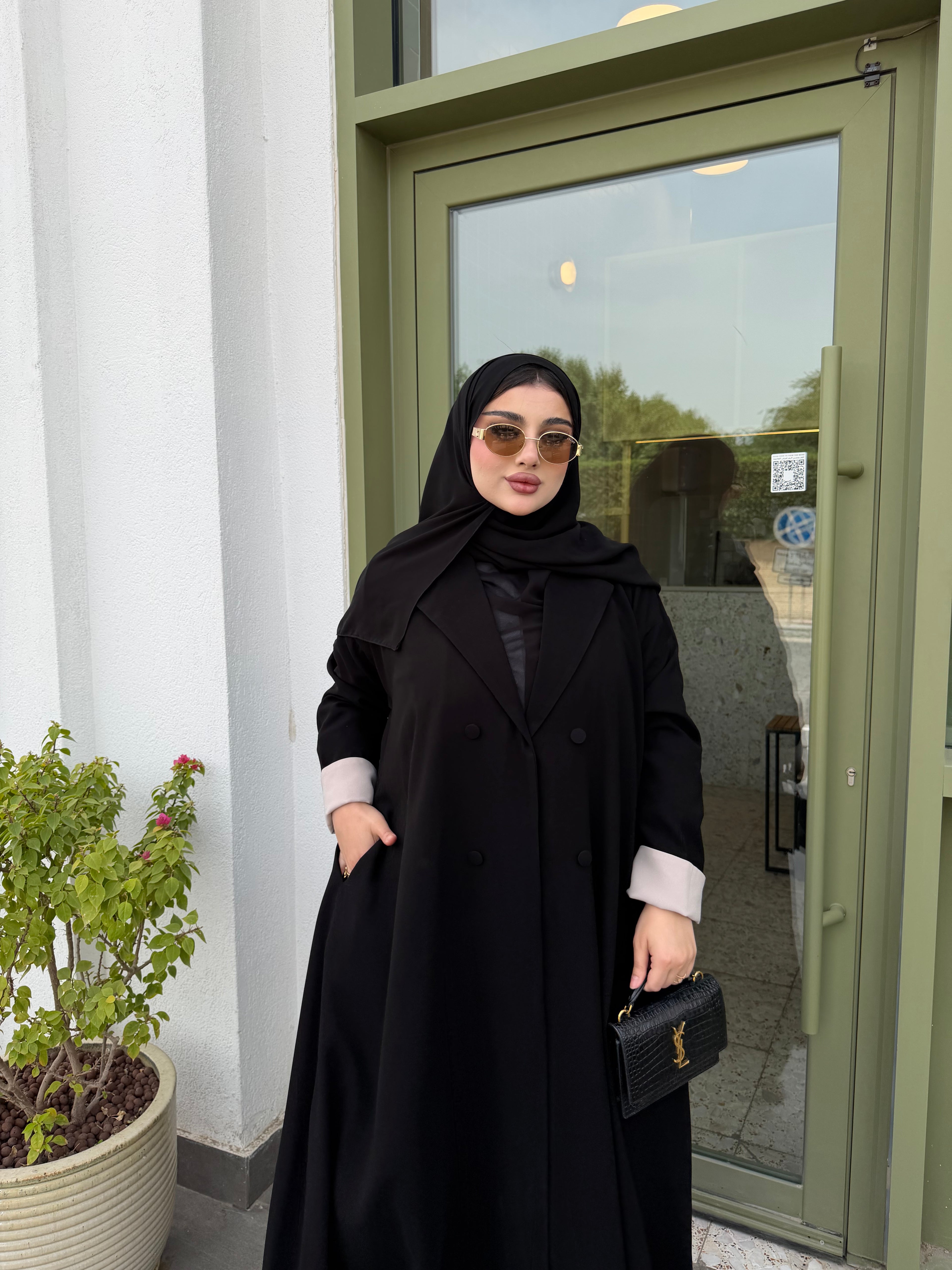 Beige blazer Abaya