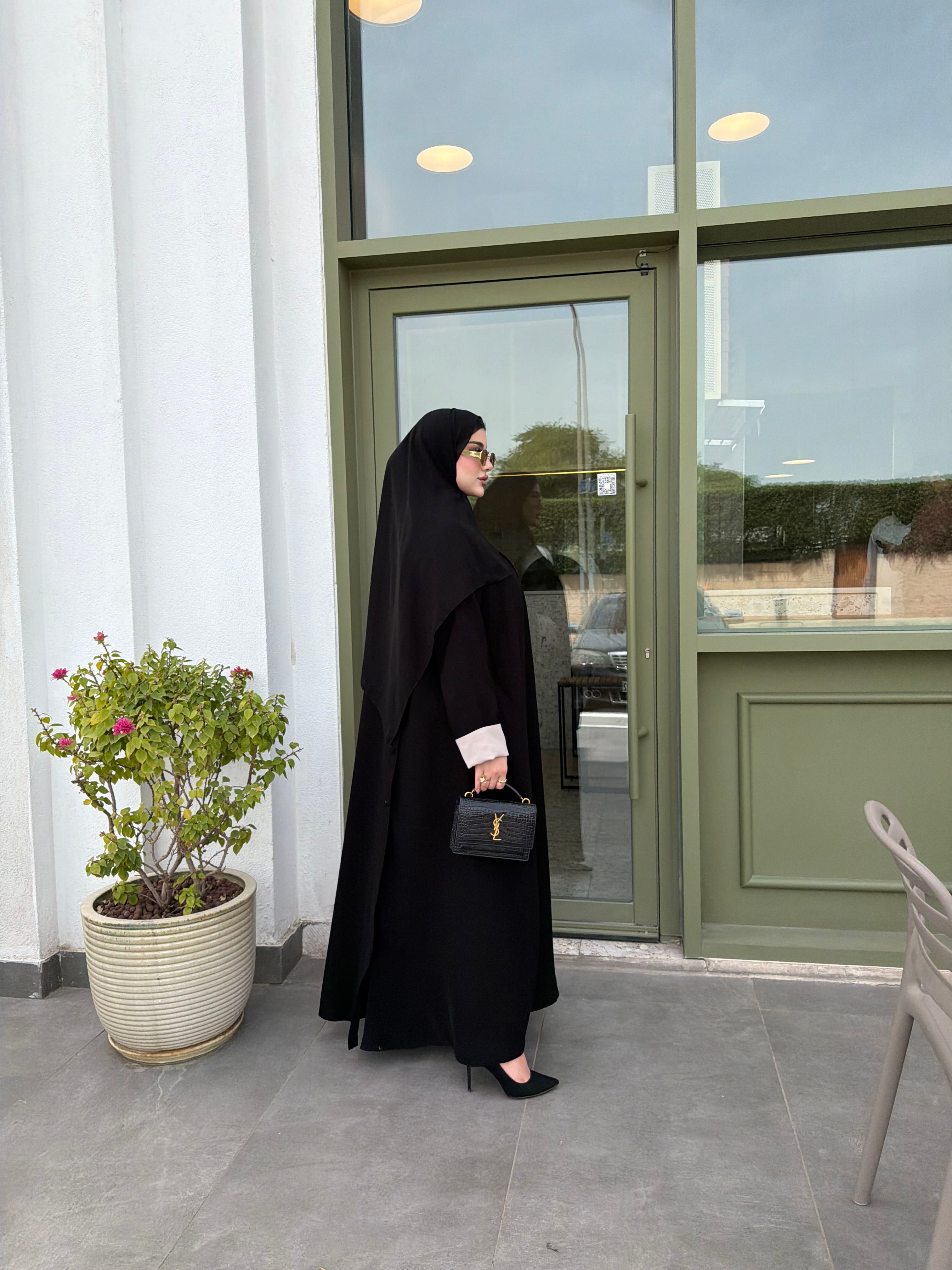 Beige blazer Abaya