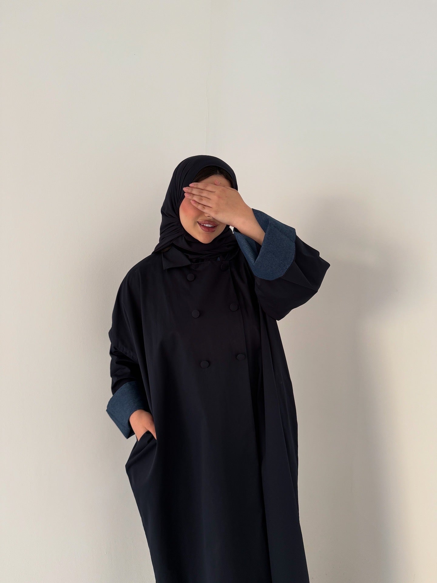 NAVY BLUE TRENCH COAT