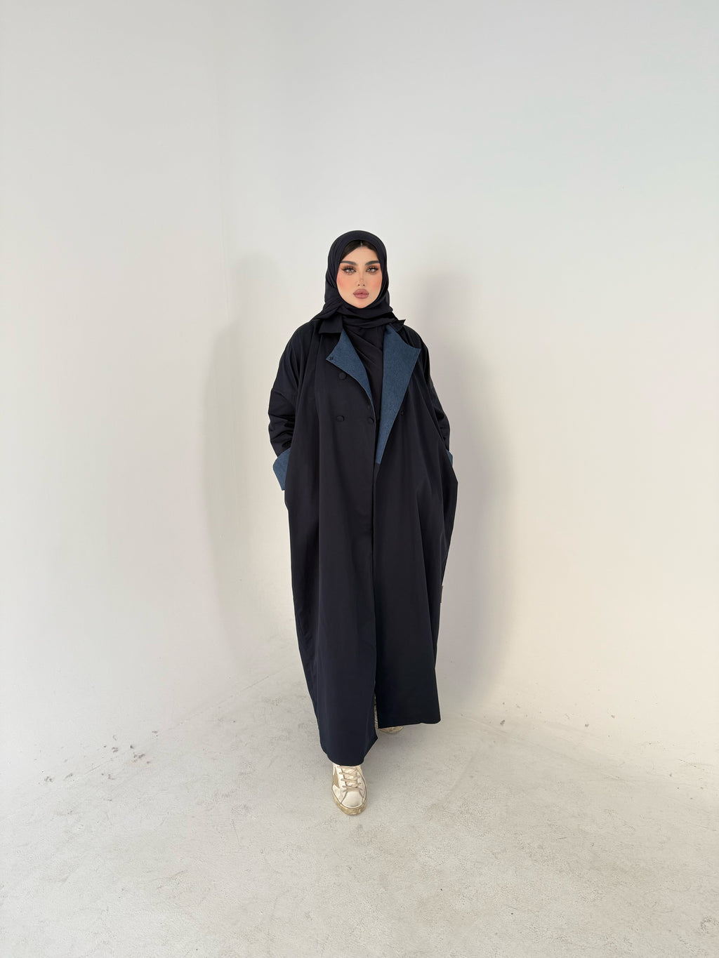 NAVY BLUE TRENCH COAT