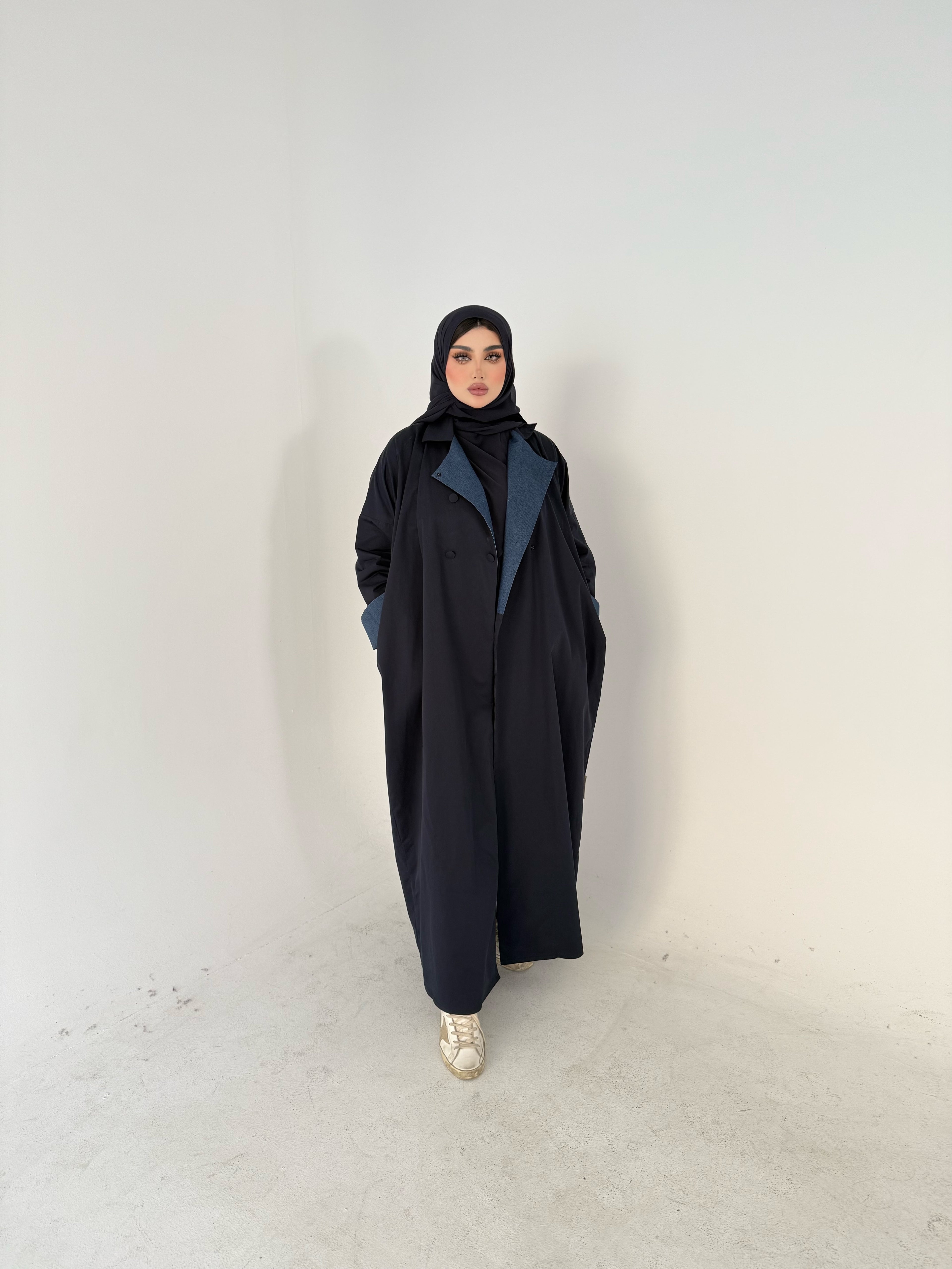 NAVY BLUE TRENCH COAT